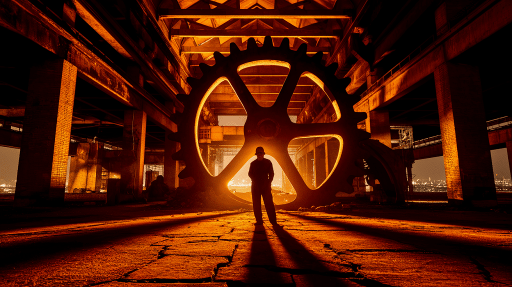 industrial sdite dimly lit