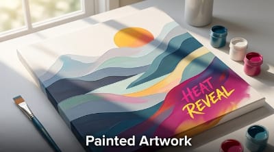 Artwork Applications of thermochromic pigment in art, printing, and textiles