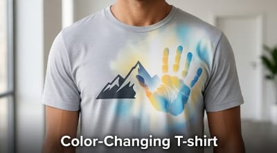 Color Changing Applications of thermochromic pigment in art, printing, and textiles