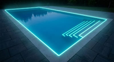 Glow Application on Pool Edges