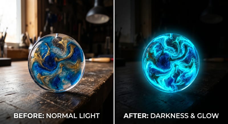 Glow Effect Before and After