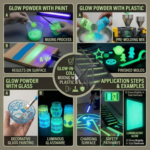 Glow in the dark powder how to use