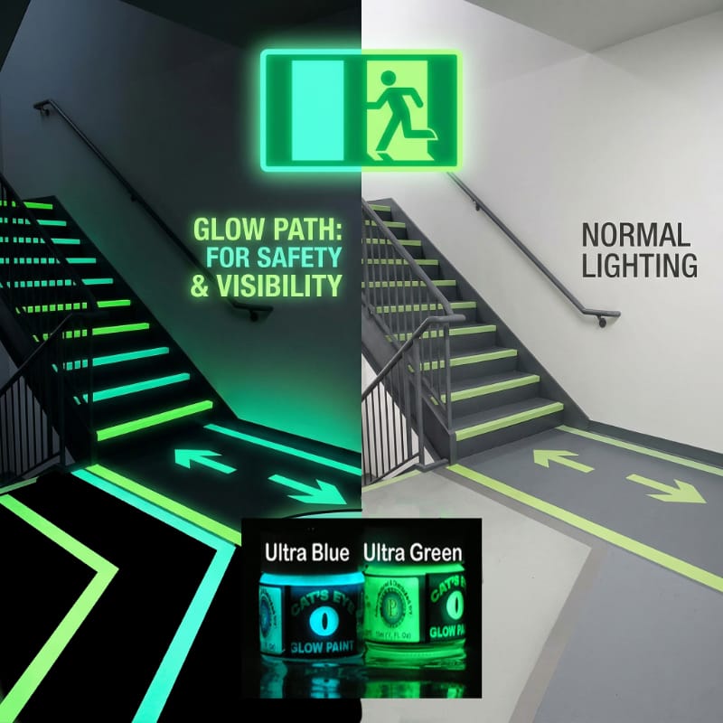 Hero of Photoluminescent Glow in the Dark Paint for Walls, Floor