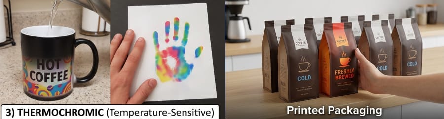 Thermochromic effect