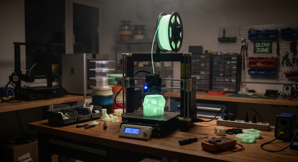 3D Printing (Glow Filament)