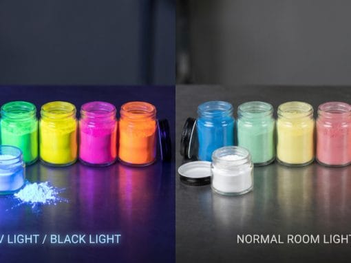 UV Light Reactive Powder vs UV Fluorescent Powder: Uses, Safety, Paint & Body Art Guide UV Light Reactive Powder vs UV Fluorescent Powder: Uses, Safety, Paint & Body Art Guide