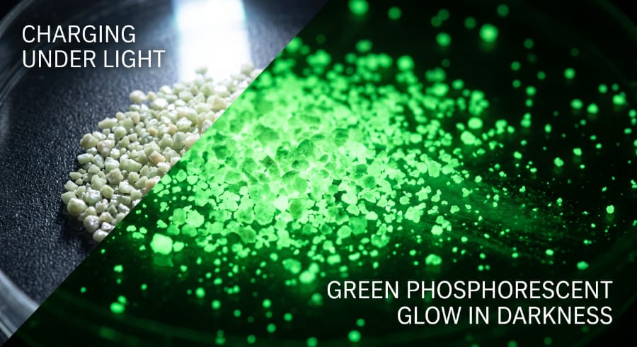 glow products need to be “charged” under light before glowing 