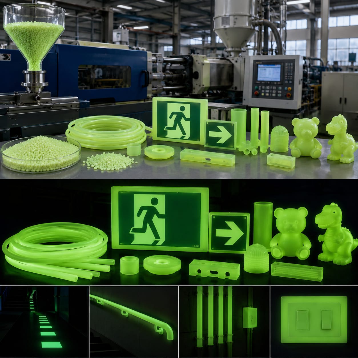 Glow Masterbatch Pellets Applications