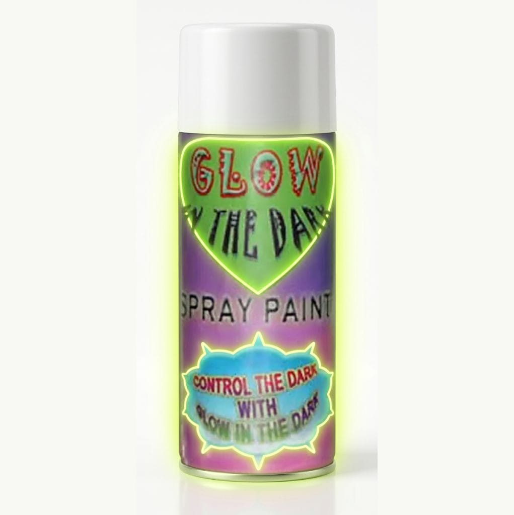 Glow in the dark spray paint in aerosal can