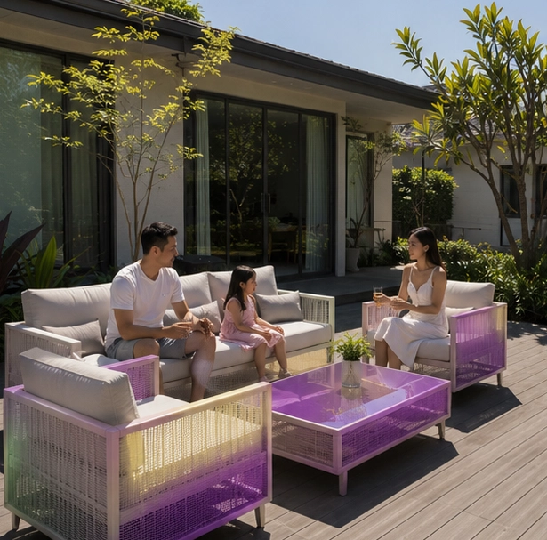 Colour-Changing Garden Furniture