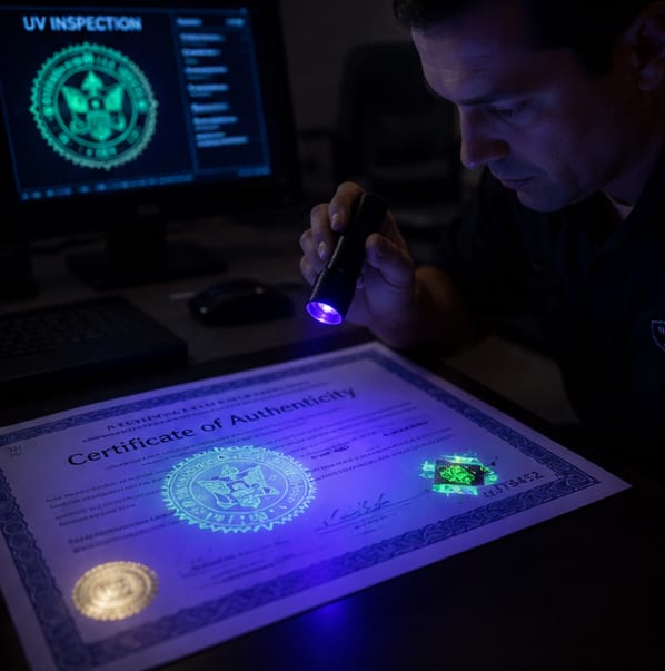 Invisible Security Printing
