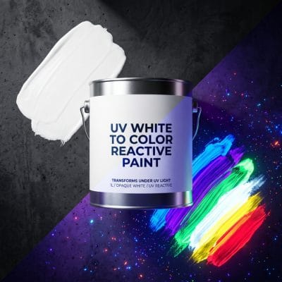 UV White to Color Reactive Paint Featured