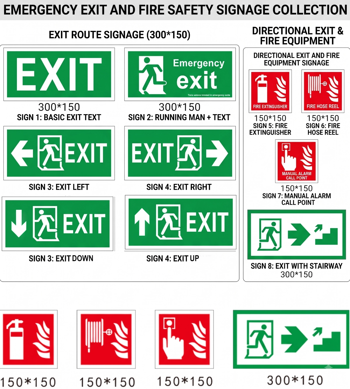 Glow in the dark premade signs