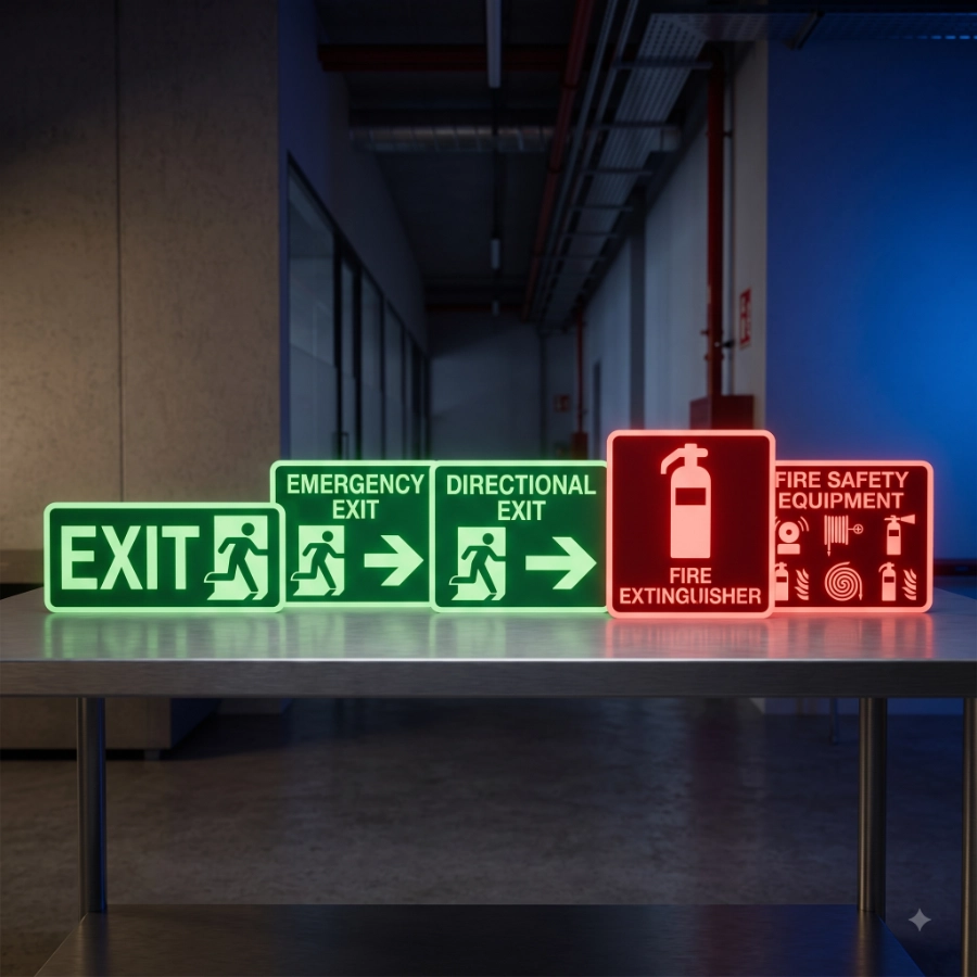 Glow in the dark premade signs featured